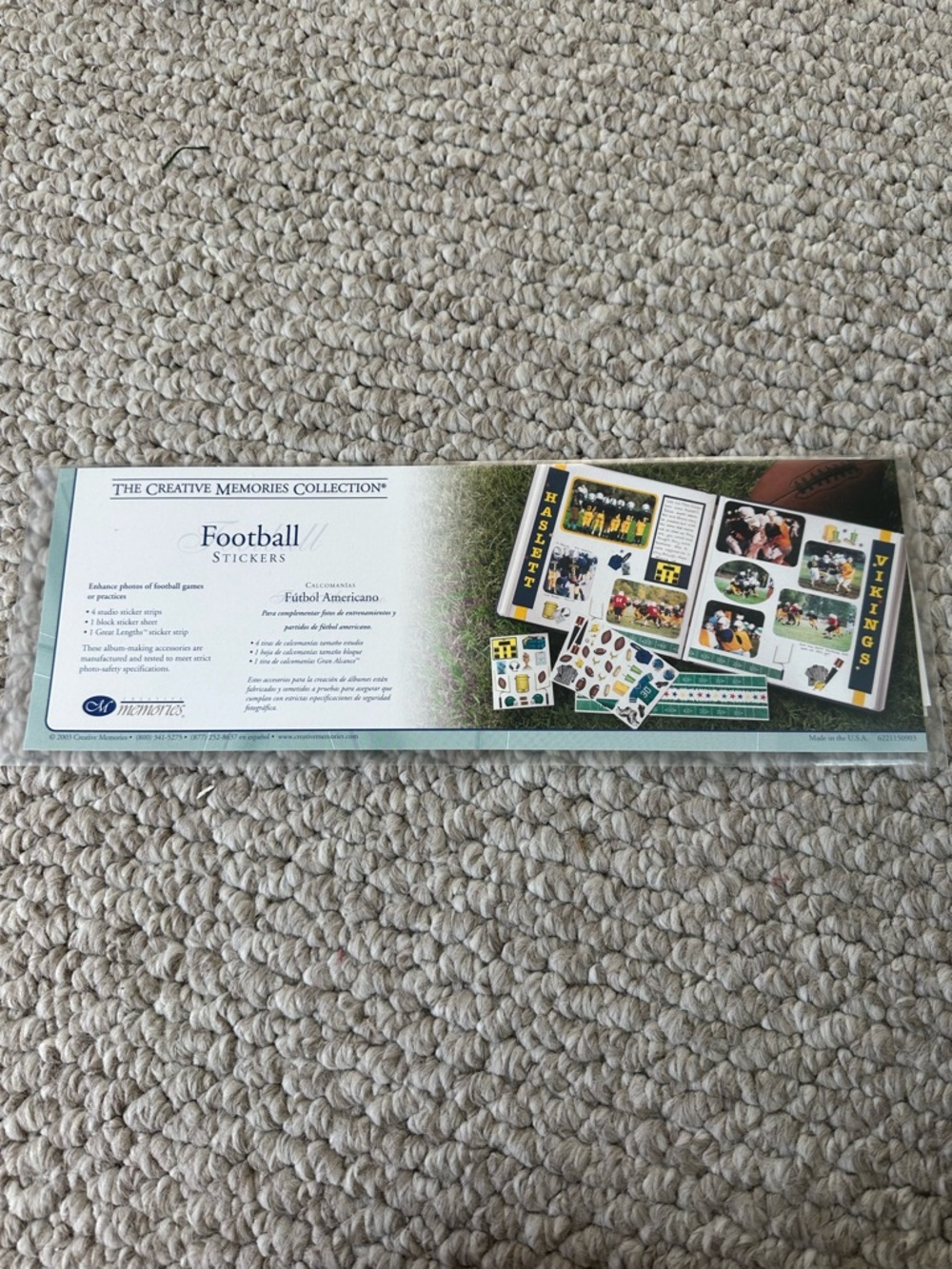 NIP Creative Memories Sports Scrapbooking Items-Basketball/Football/Volleyball - Picture 5 of 9